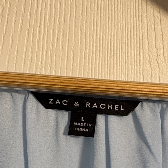 Zac & Rachel Sky Blue Blouse with Cut-Out Sleeves - Picture 2 of 8